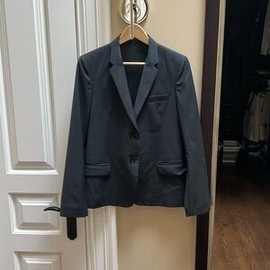 Theory dark grey wool blazer